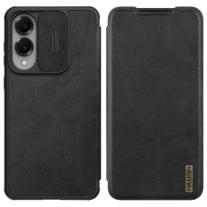 Nillkin - NILLKIN Qin Pro Series Mobilskal till Samsung Galaxy S25 Edge - Svart