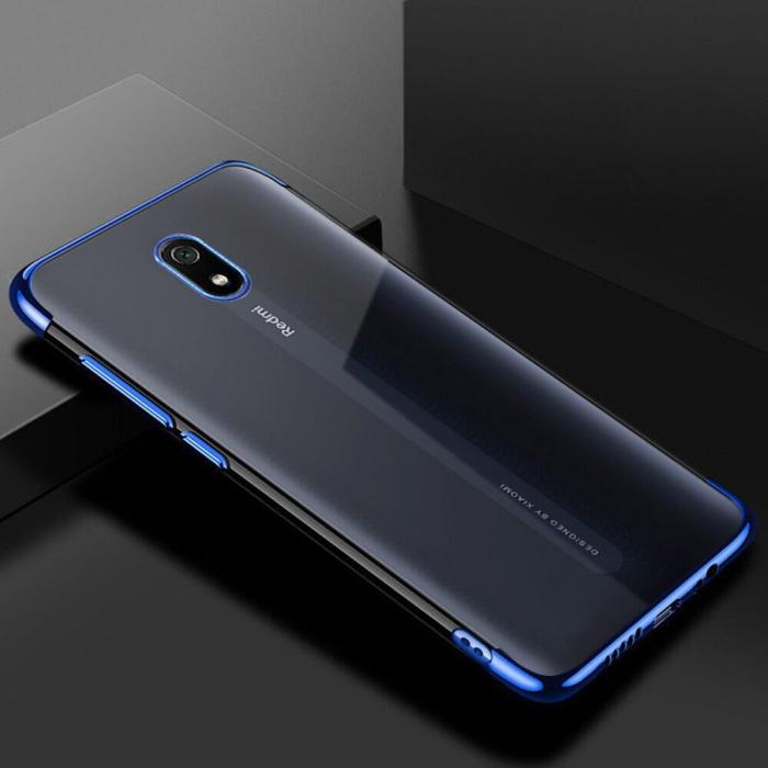 OEM - Clear skal med frame till Xiaomi Redmi 8A - Blå