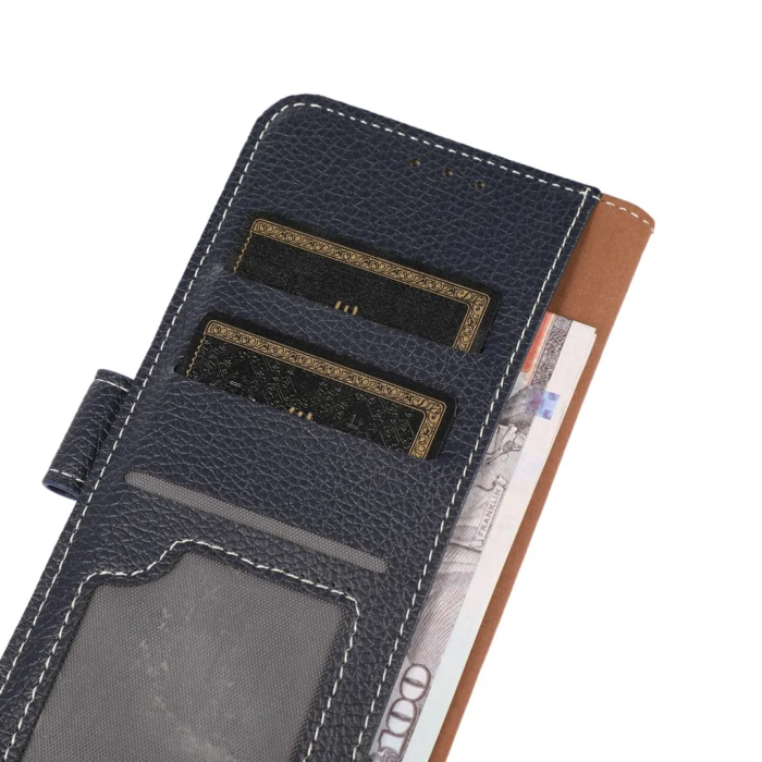 Taltech - iPhone 15 Pro Max Plånboksfodral Enkelt - Blå