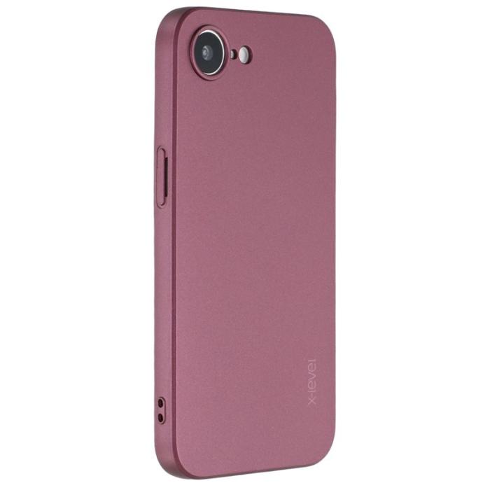 X-Level - X-LEVEL Guardian Series Mobilskal till iPhone 16e Soft TPU Vinröd