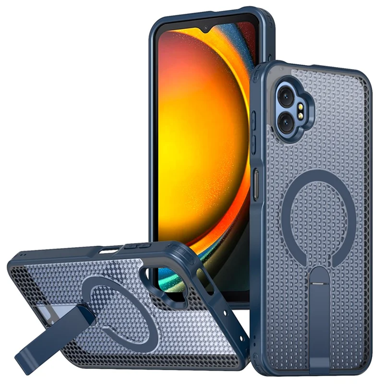 Mobilskal till Galaxy XCover 7 Pro Magsafe Grid Texture (Blå) | 2353 | AlltMobil