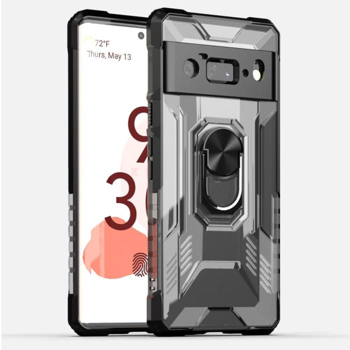 OEM - Tough Skal med Ringhållare till Google Pixel 6 Pro - Svart
