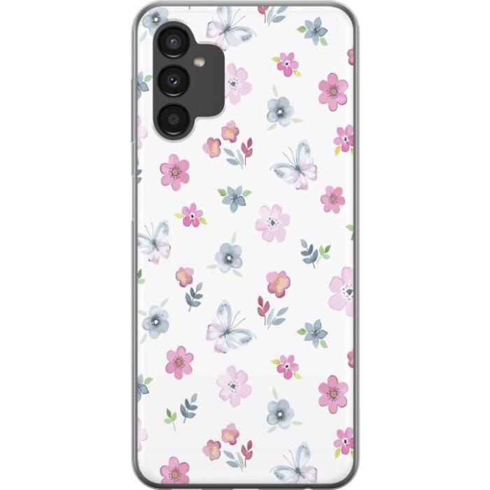 iSecrets - Mobilskal till Samsung Galaxy A04s med Blommor och fjärillar
