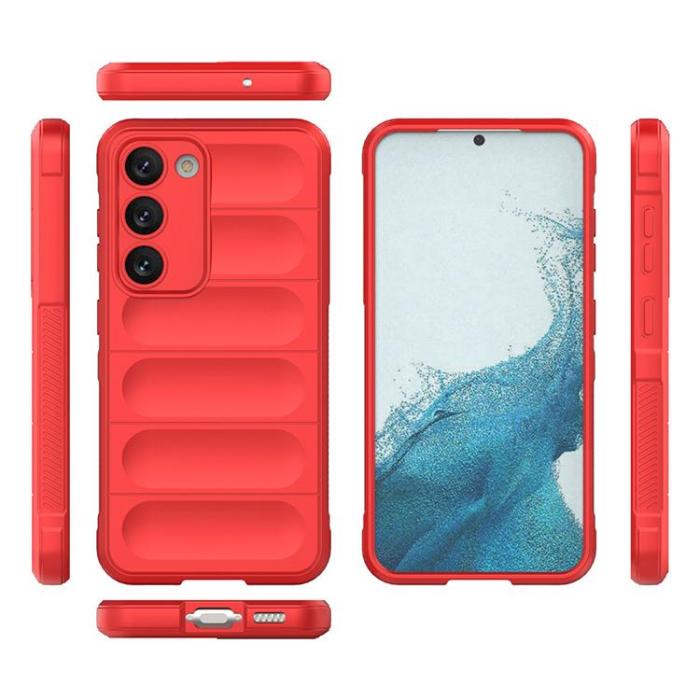 OEM - Galaxy S23 Plus Skal Magic Shield Flexible Armored - Röd