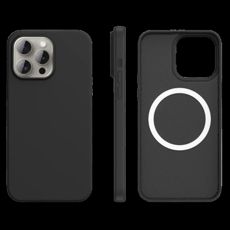 iPhone 12/12 Pro Mobilskal MagSafe Ultra Thin Silikon (Svart) | 2353 | AlltMobil