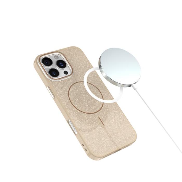 OEM - iPhone 14 Pro Mobilskal MagSafe Glitter Thin - Brun