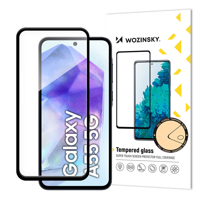 Wozinsky Galaxy A16/A16 5G Härdat glas Skärmskydd Full Glue - Svart