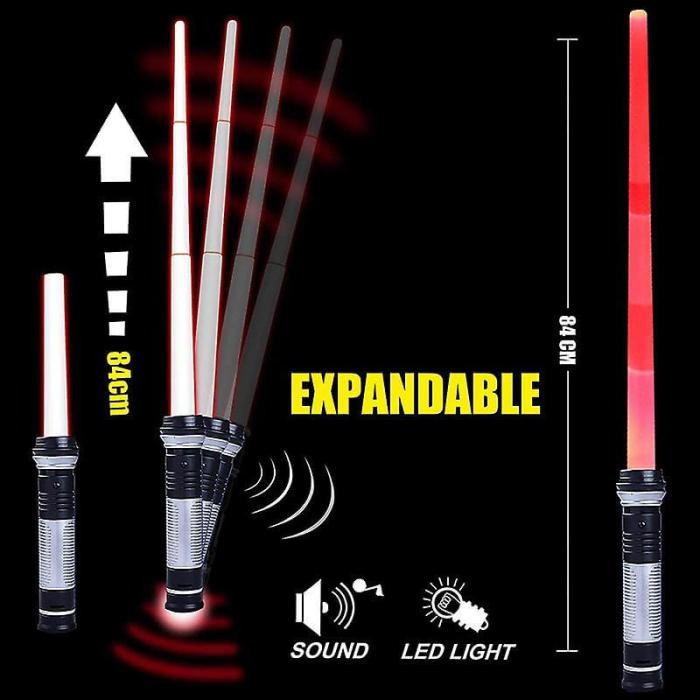 A-One Brand - 1-Pack Space Lasersvärd - infällbar - Flerfärgad