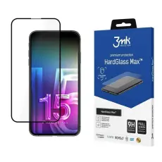 3MK - 3MK iPhone 15 Pro Max H&auml;rdat Glas Sk&auml;rmskydd Max - Svart
