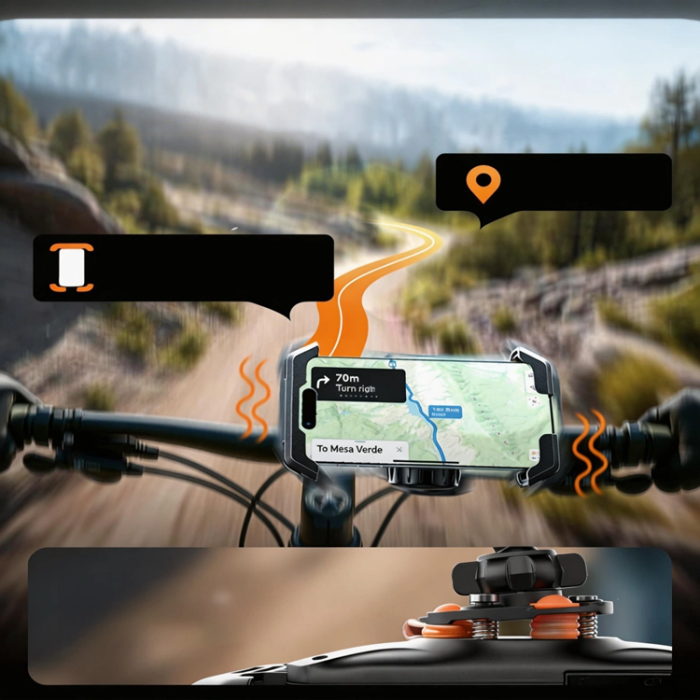 WildMan - Tech-Protect Mobilhållare för Cykel Universal V7 - Svart