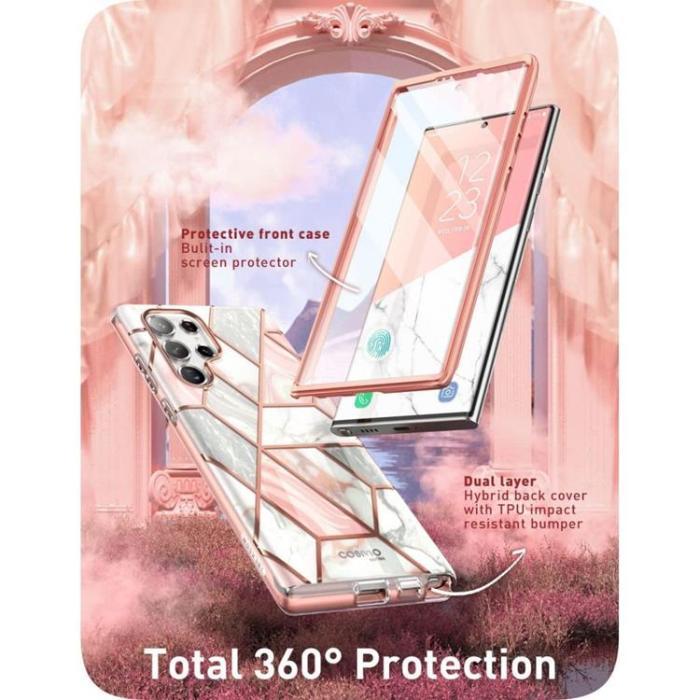 UTGATT - SupCase Cosmo Skal Galaxy S22 Ultra - Marble