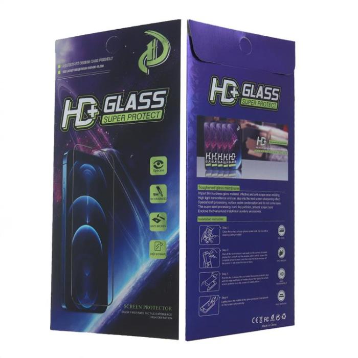 OEM - iPhone 16 Pro Max Härdat Glas Skärmskydd 9D - Svart