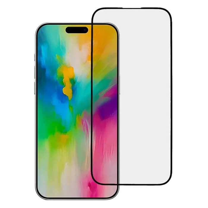 OEM - iPhone 16 Pro Max Härdat Glas Skärmskydd 9D - Svart