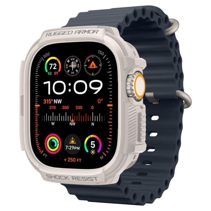 Spigen - Spigen Apple Watch Ultra (49mm) Skal Rugged Armor - Dune Beige