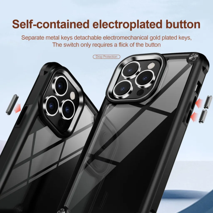 Taltech - iPhone 15 Pro Max Mobilskal Elektropläterat - Svart
