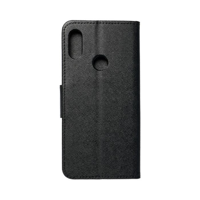 OEM - Redmi Note 7 Plånboksfodral Fancy Eco Läder - Svart