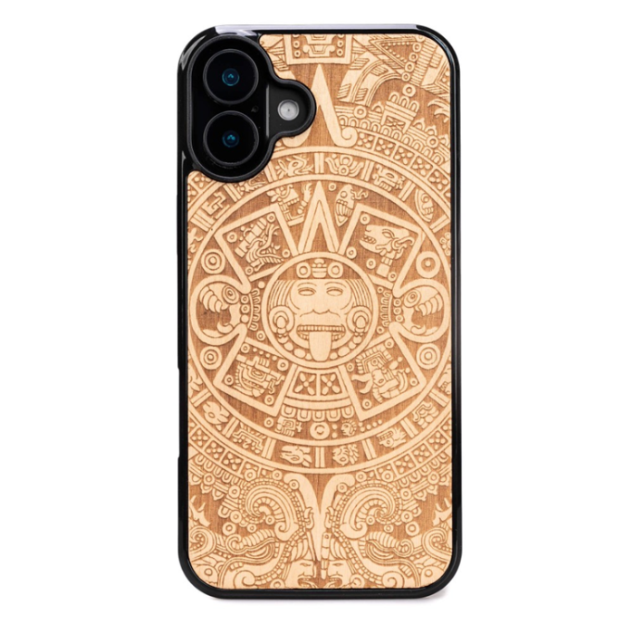 Bewood - Bewood iPhone 16 Plus Mobilskal Aztec Calendar Aniegre
