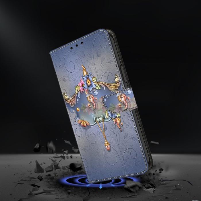 OEM - Samsung Galaxy S26 Plånboksfodral Konstläder Med Ställ - Blommotiv
