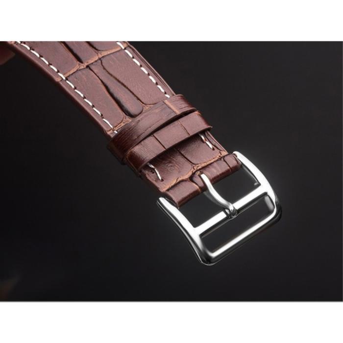 UTGATT5 - Qialino Watchband i äkta läder till Apple Watch 42mm - Röd