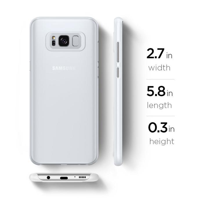 Spigen - SPIGEN Air Skin Thick Skal till Samsung Galaxy S8 - Clear