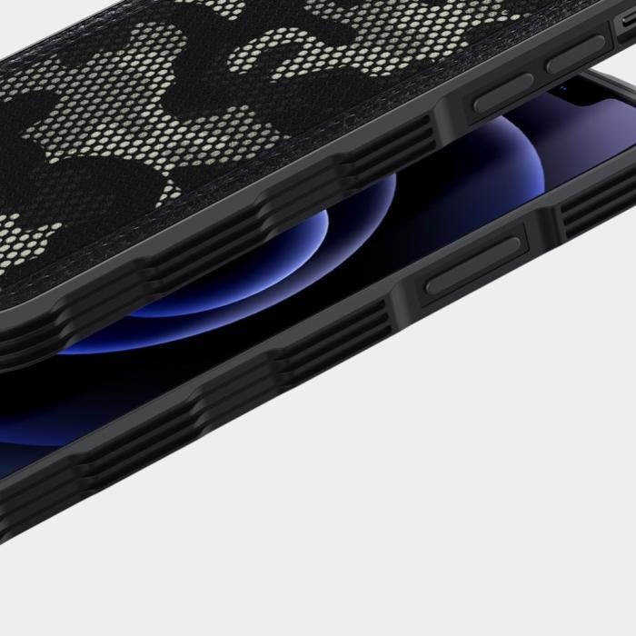 Nillkin - Nillkin Camouflage Hybridskal iPhone 12 & 12 Pro - Svart