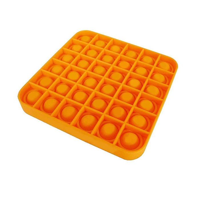 UTGATT5 - Pop it Fidget Sensory Leksak - Fyrkant - Orange