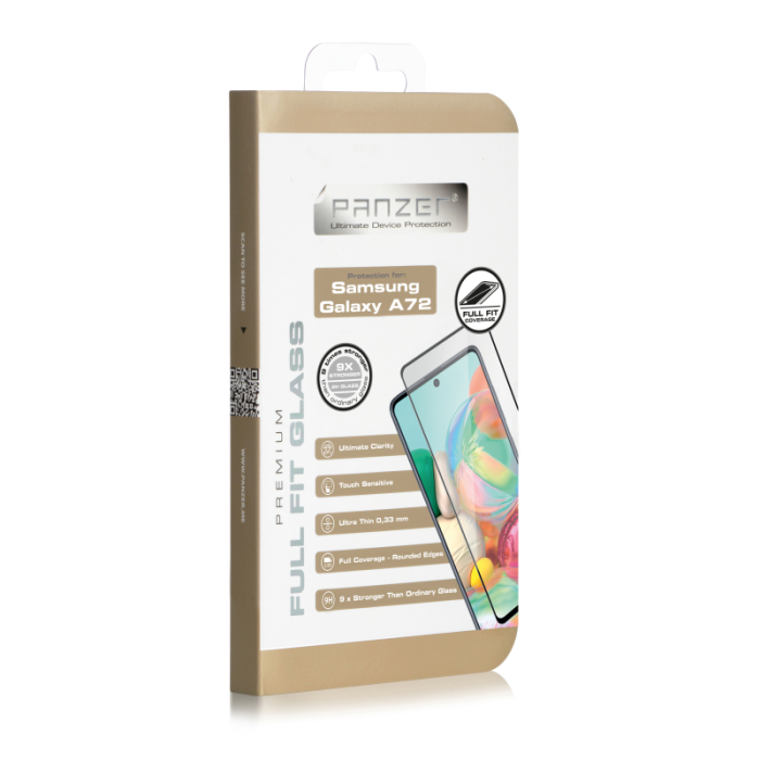 UTGATT1 - Panzer - Full-fit Glass Samsung Galaxy A72 5G - Svart