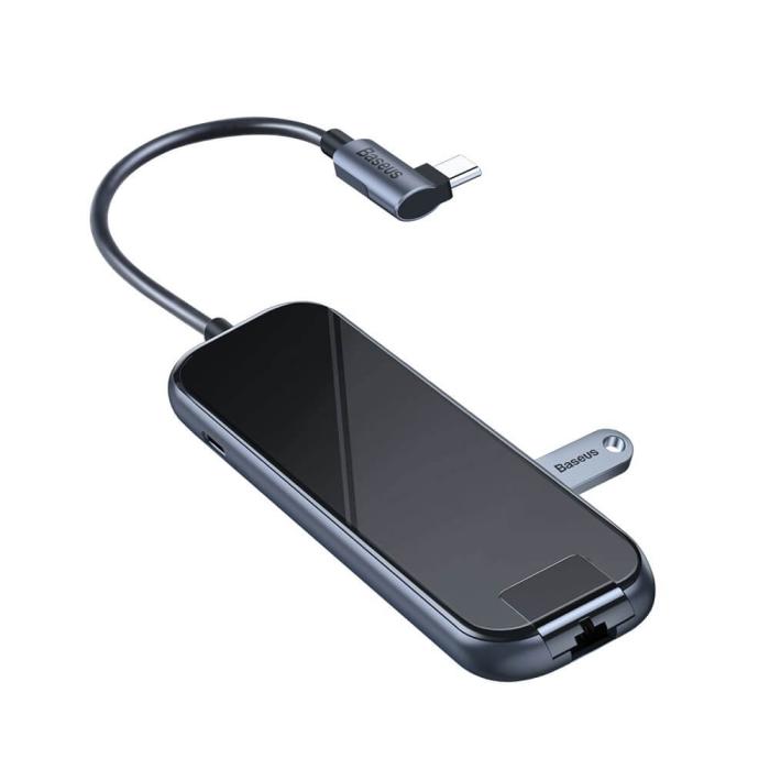 UTGATT4 - Baseus Six Ports HUB USB-C 3x USB 3.0 Grå