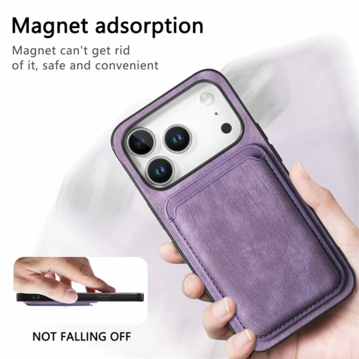 A-One Brand - iPhone 17 Pro Max Mobilskal Retro Detachable - Lila