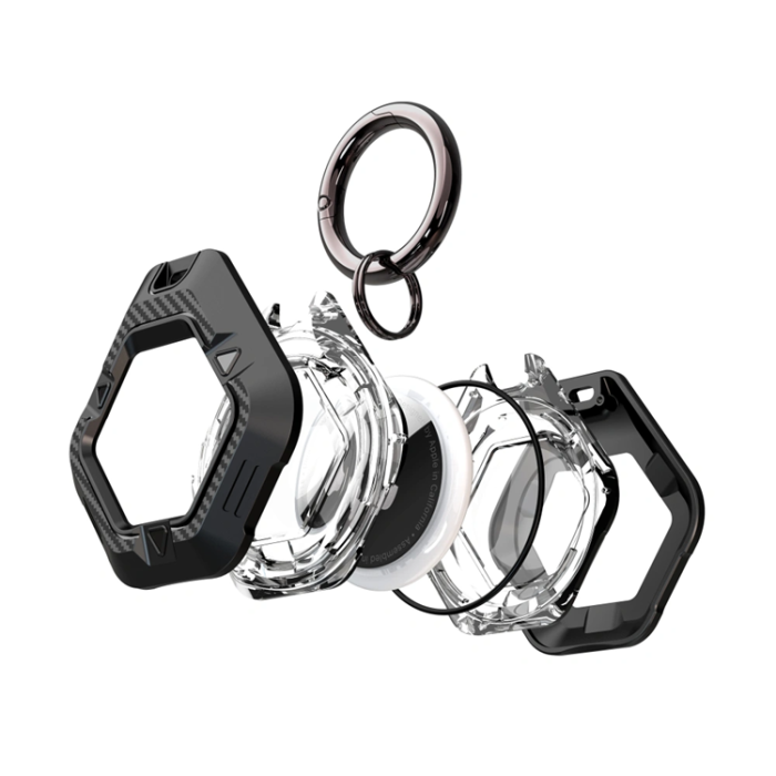 Tech-Protect - Tech-Protect Apple Airtag 1/2 Defense - Svart