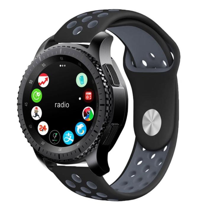 UTGATT5 - Tech-Protect Softband Samsung Galaxy Watch 46Mm Svart / Grå