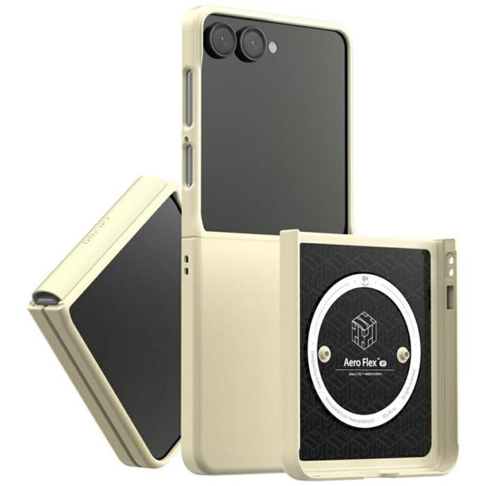 Araree - Araree Galaxy Z Flip 7 Mobilskal MagSafe Qi2 Aero Flex M - Cream