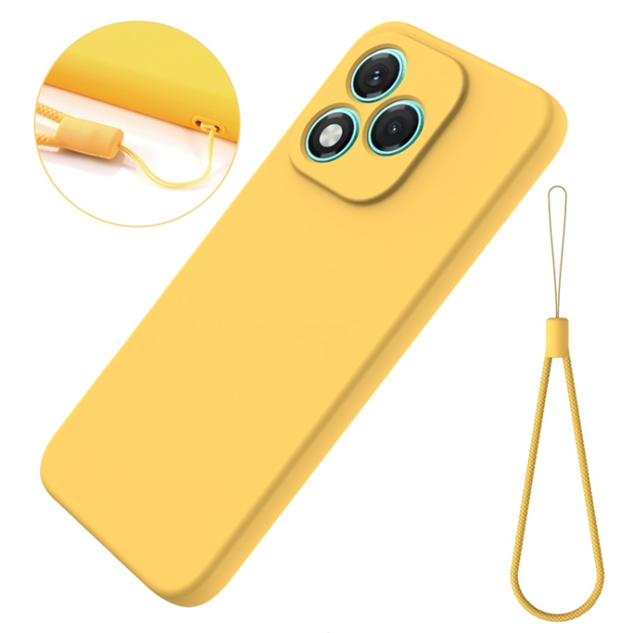 A-One Brand - Honor 400 Lite 5G Mobilskal Flytande Silikon - Gul