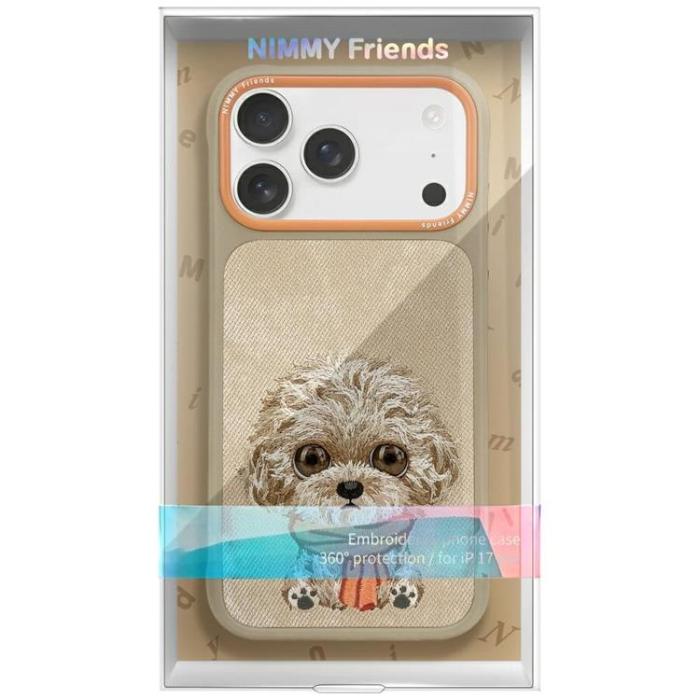 NIMMY - Nimmy iPhone 17 Pro Mobilskal Big Eyed Pet 2.0 Dog - Beige