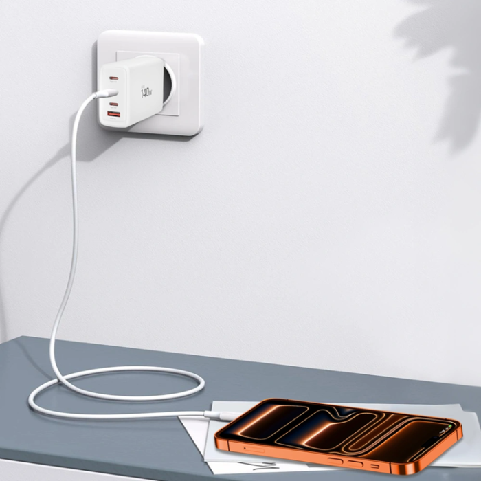 Tech-Protect - Tech-Protect 4-Port Snabbladdare 140W QC3.0 NC140W-GAN