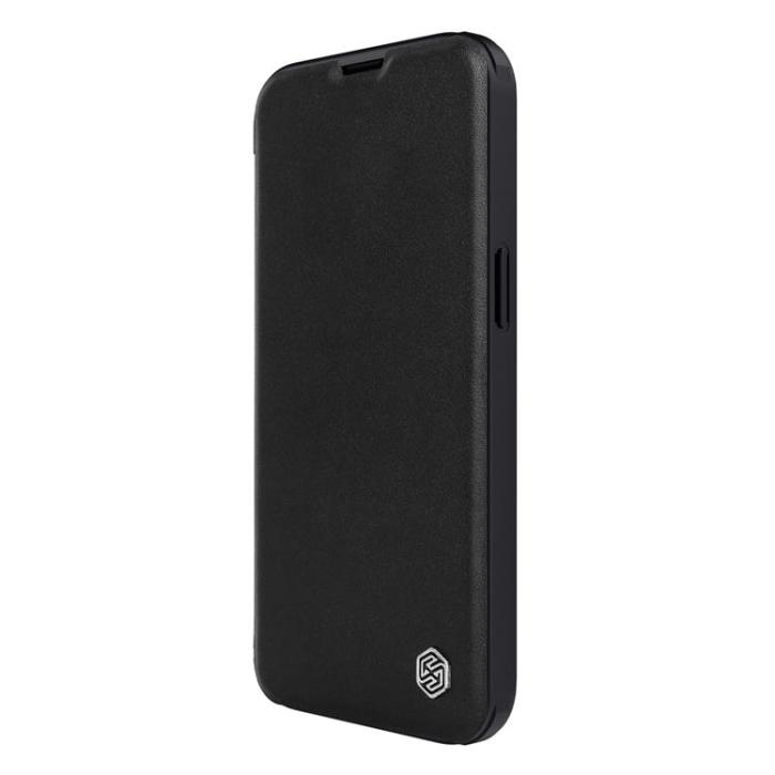 Nillkin - Nillkin iPhone 14 Plus Plånboksfodral QinPro Läder Plain - Classic Svart