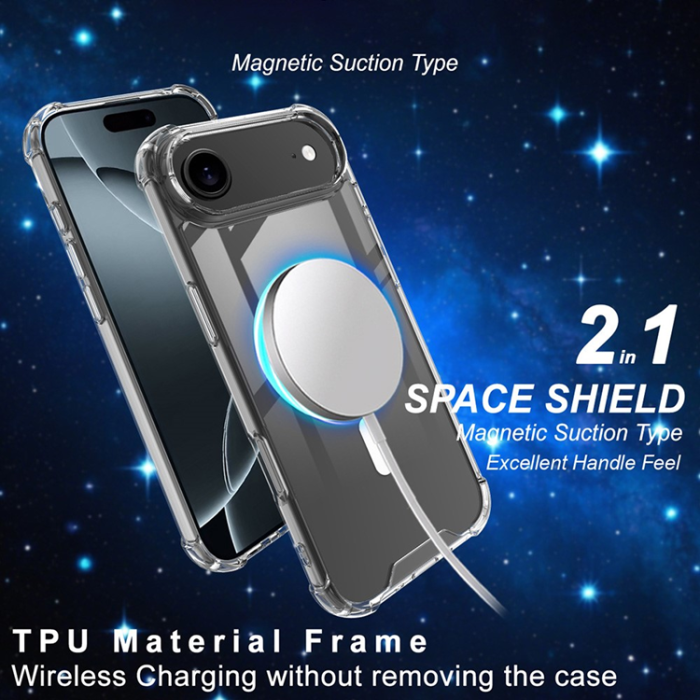 Imak - IMAK iPhone 17 Air Mobilskal MagSafe Shockproof - Clear