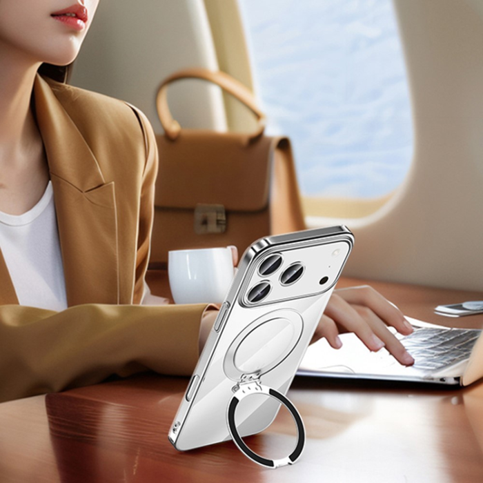 SULADA - SULADA iPhone 17 Pro Mobilskal MagSafe Electroplated - Titansvart