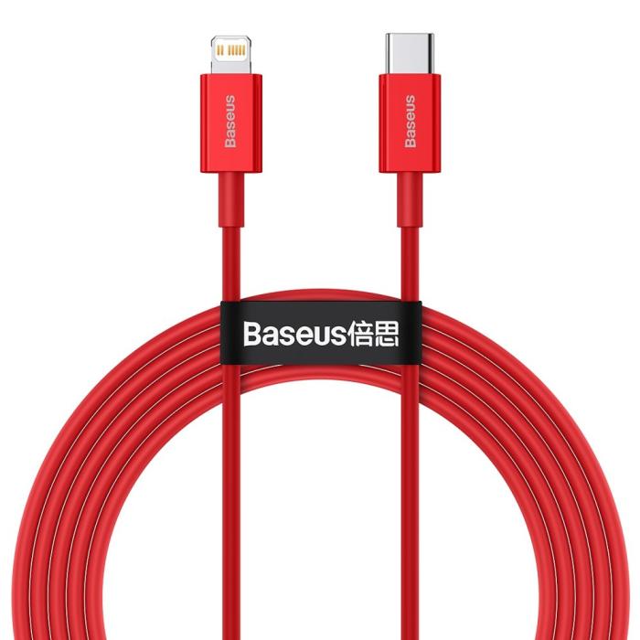 UTGATT5 - Baseus Superior Lightning USB-C Kabel 2m - Röd