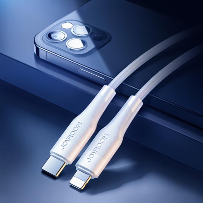 Joyroom - Joyroom USB-C till Lightning kabel 20W 2.4A 0.25m - Vit