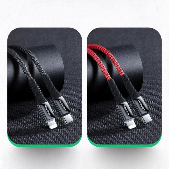 UTGATT1 - Joyroom Lightning Kabel USB-C 20W 2.4A 1.2m - Svart