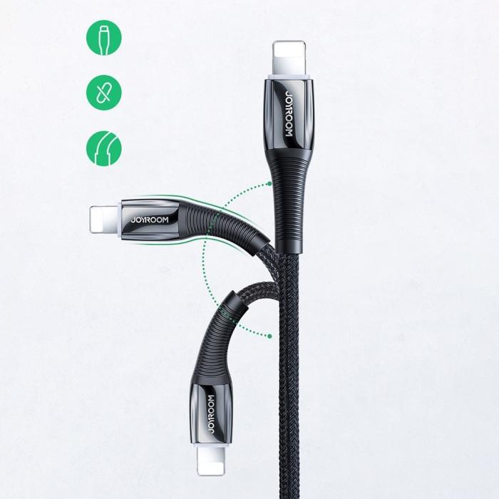 UTGATT1 - Joyroom Lightning Kabel USB-C 20W 2.4A 1.2m - Svart