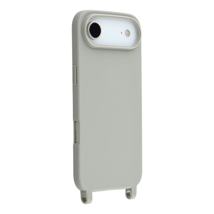 A-One Brand - iPhone 17 Air Mobilskal TPU Shockproof med Lanyard - Grå