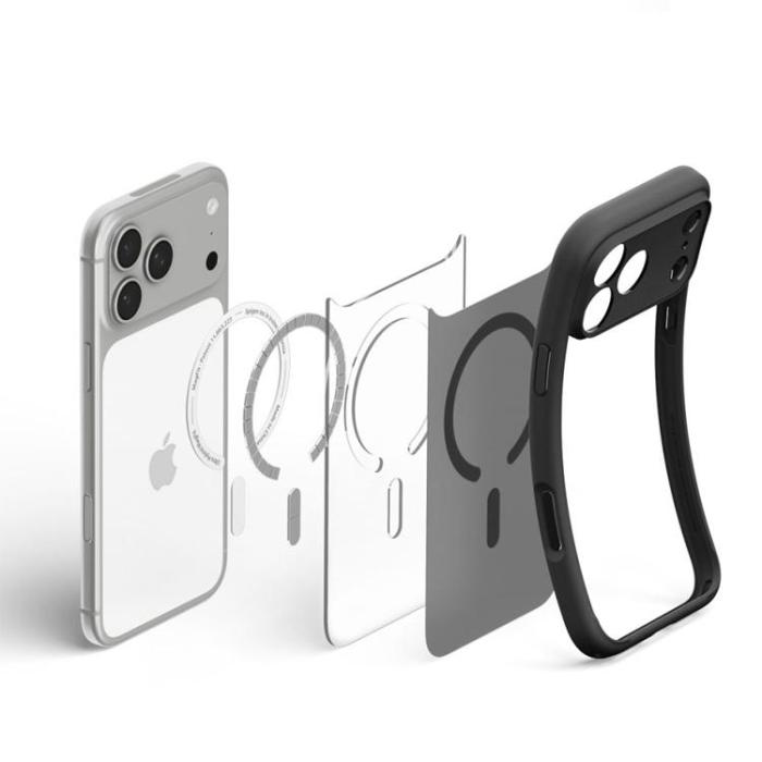 Spigen - Spigen Mobilskal För iPhone 18 Pro/17 Pro Magsafe Ultra Hybrid - Frost Svart