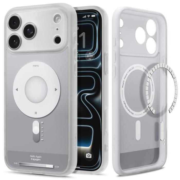 Spigen - Spigen Mobilskal För iPhone 18 Pro/17 Pro Magsafe Ultra Hybrid Classic - Silver