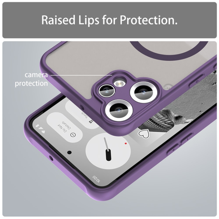 A-One Brand - Nothing CMF Phone 2 Pro Mobilskal MagSafe Anti Drop - Lila