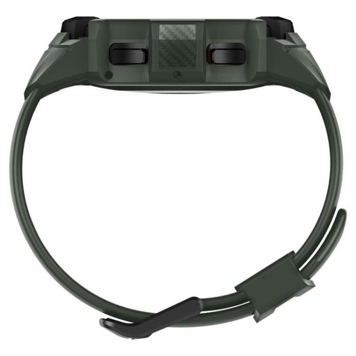 UTGATT1 - Spigen Rugged Armor Pro Strap Galaxy Watch 4 Classic (46mm) - Militär Grön