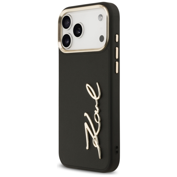 KARL LAGERFELD - Karl Lagerfeld iPhone 17 Pro Mobilskal Script Logo - Svart