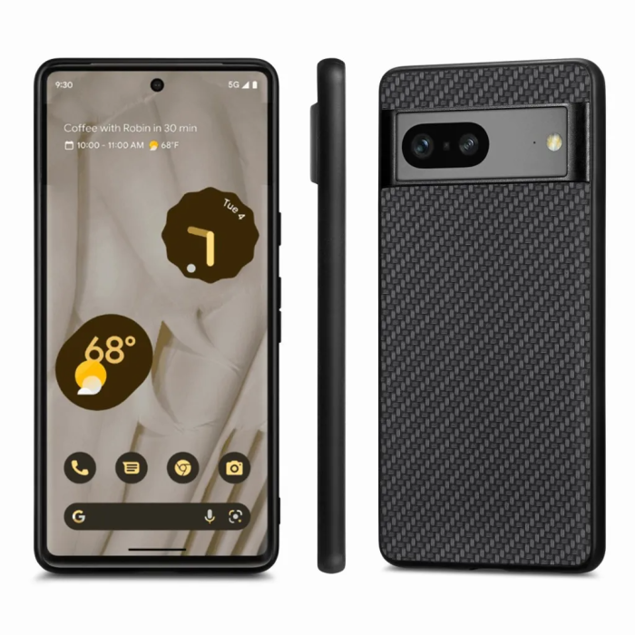Taltech - Google Pixel 7A Mobilskal Texturerat - Svart