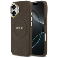 Guess - Guess iPhone 17 Mobilskal Magsafe Peony Hot Stamp - Brun
